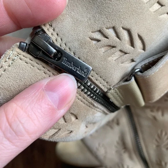 Timberland leather Beige fur lined Knee-High Boots - Picture 5 of 11